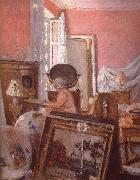 Edouard Vuillard Mrs Black searle in her room Spain oil painting artist
